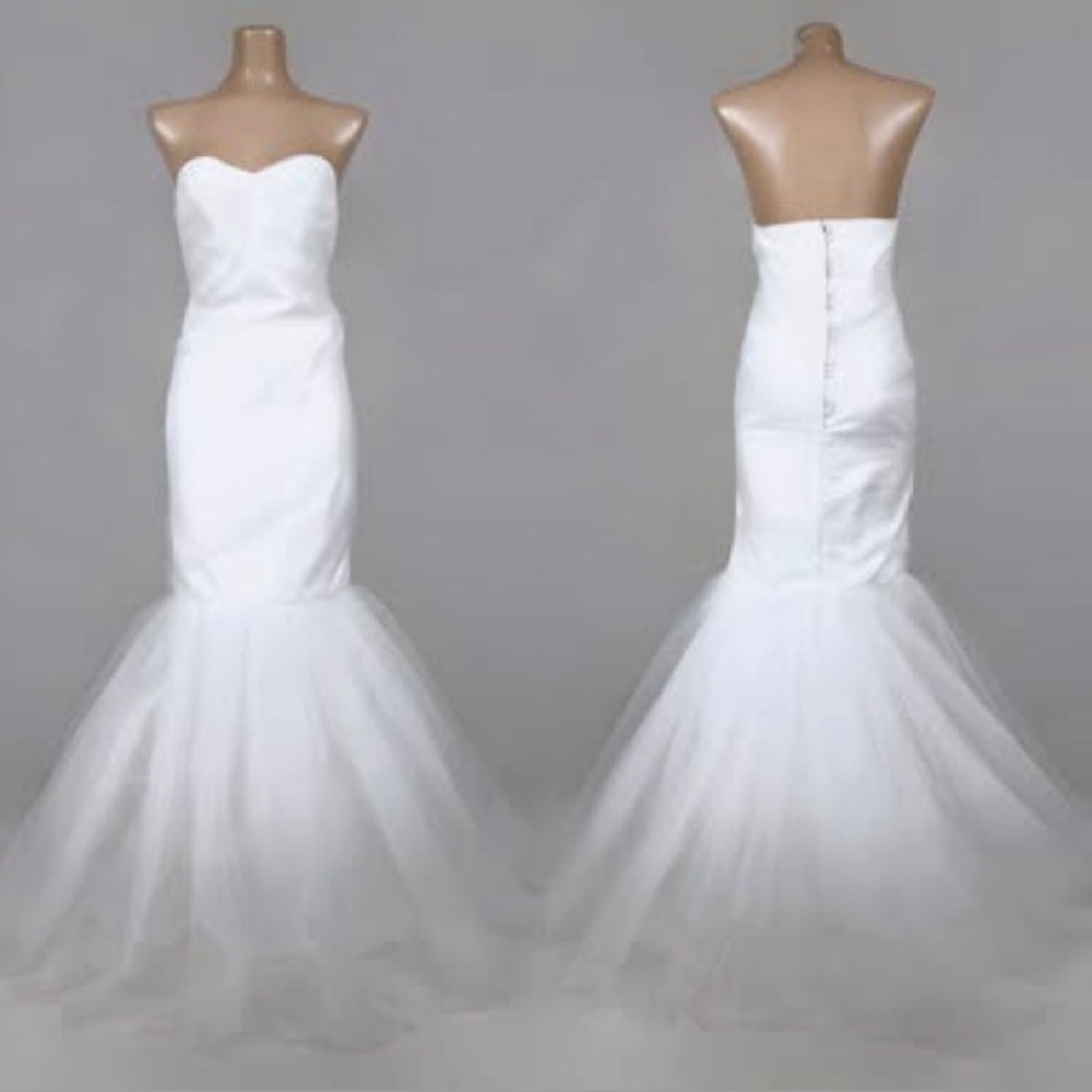 Custom Strapless Fishtale Wedding Dress